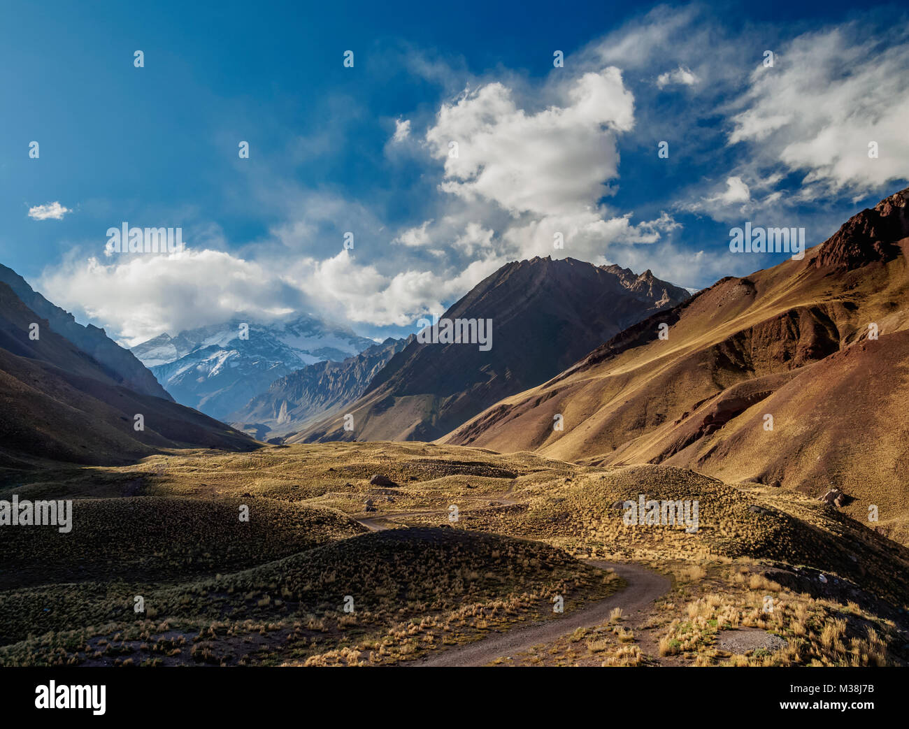 Aconcagua Mountain, Horcones Valley, Aconcagua Provincial Park, Central ...