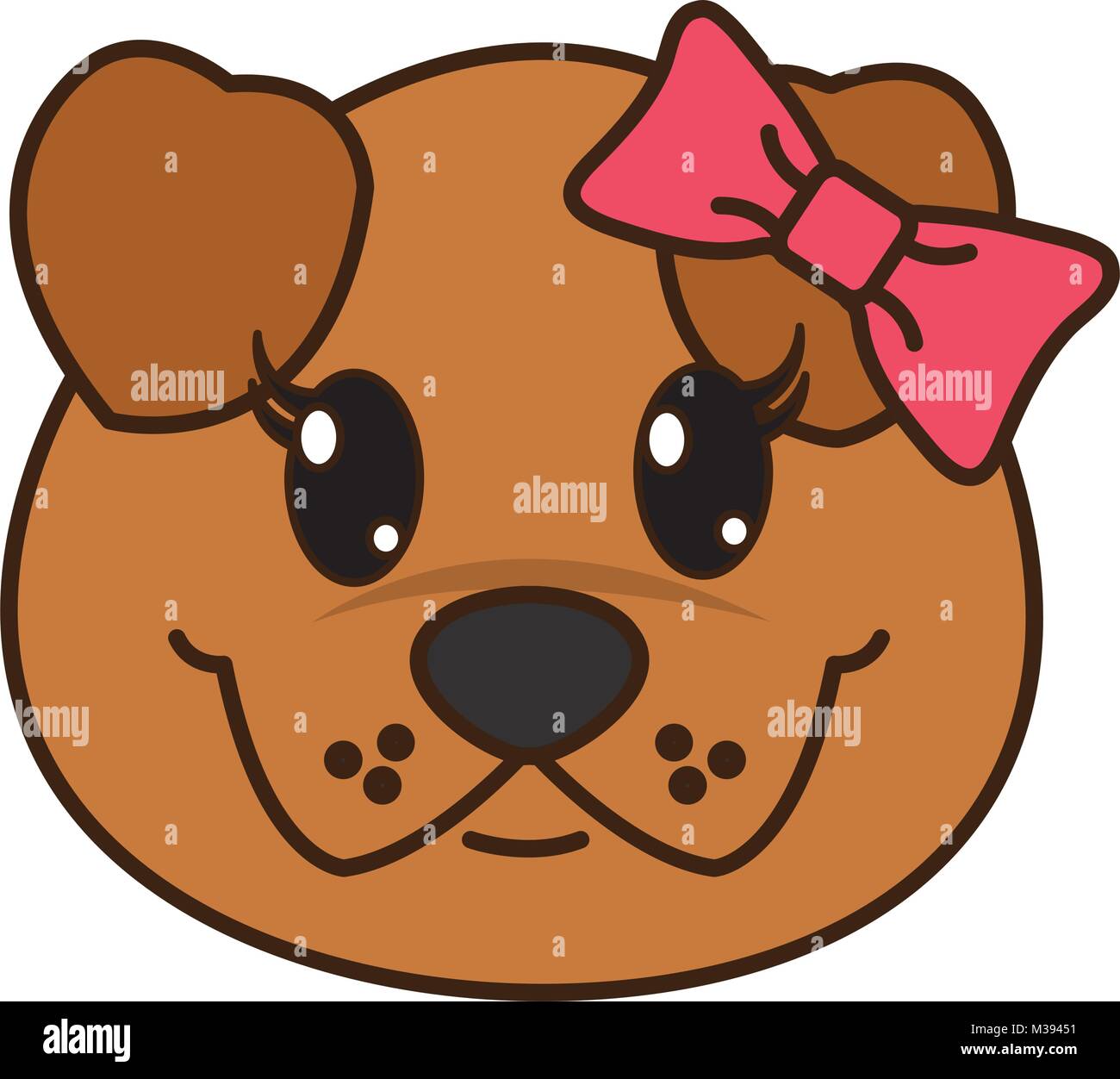 female dog head cute animal Stock Vector Image & Art - Alamy