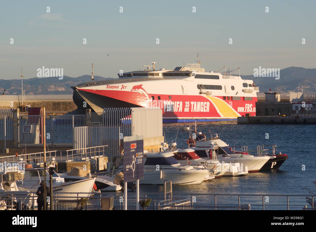 Ferry port at tarifa hi-res stock photography and images - Alamy