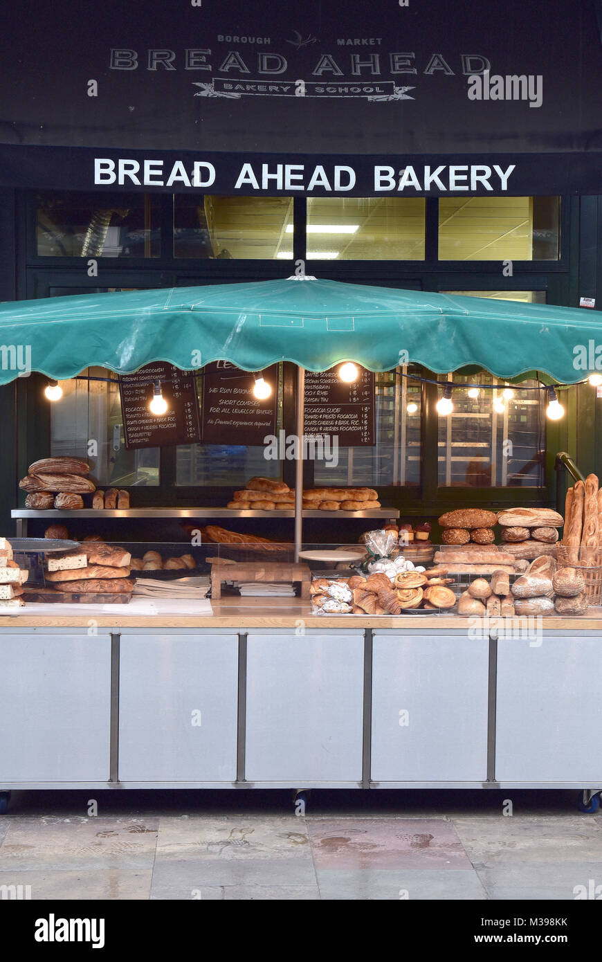 An artisan bakery producing and baking artisan breads and baking