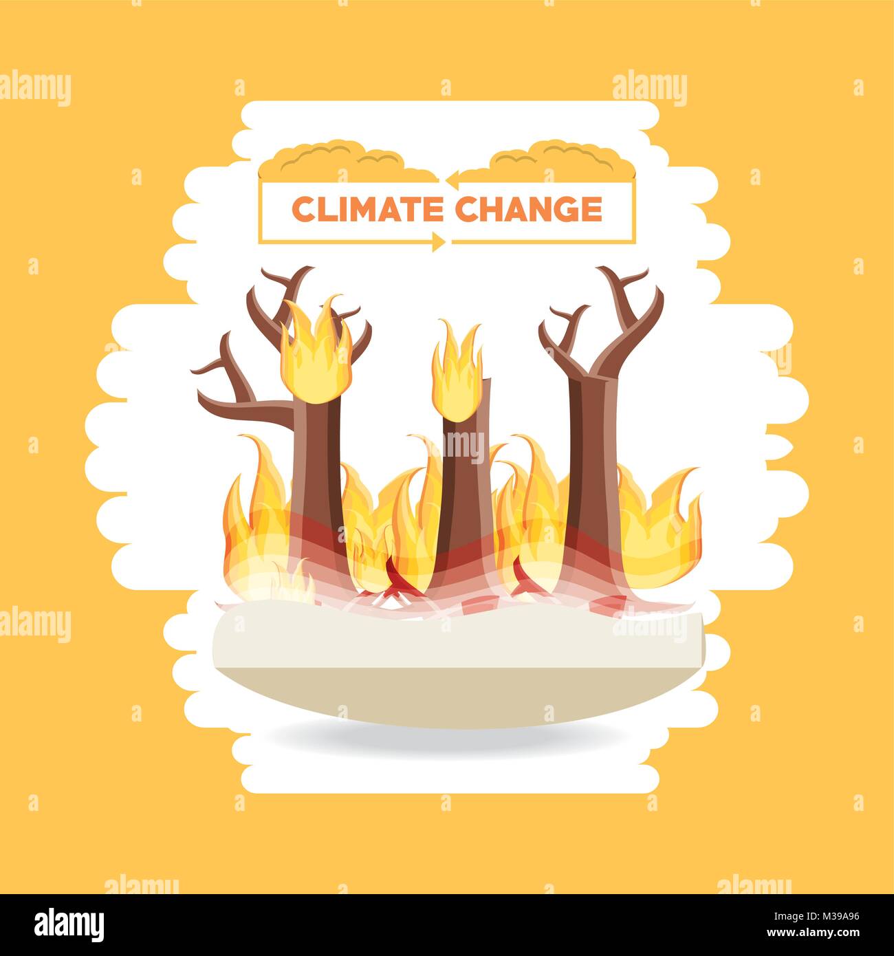 Climate change design Stock Vector