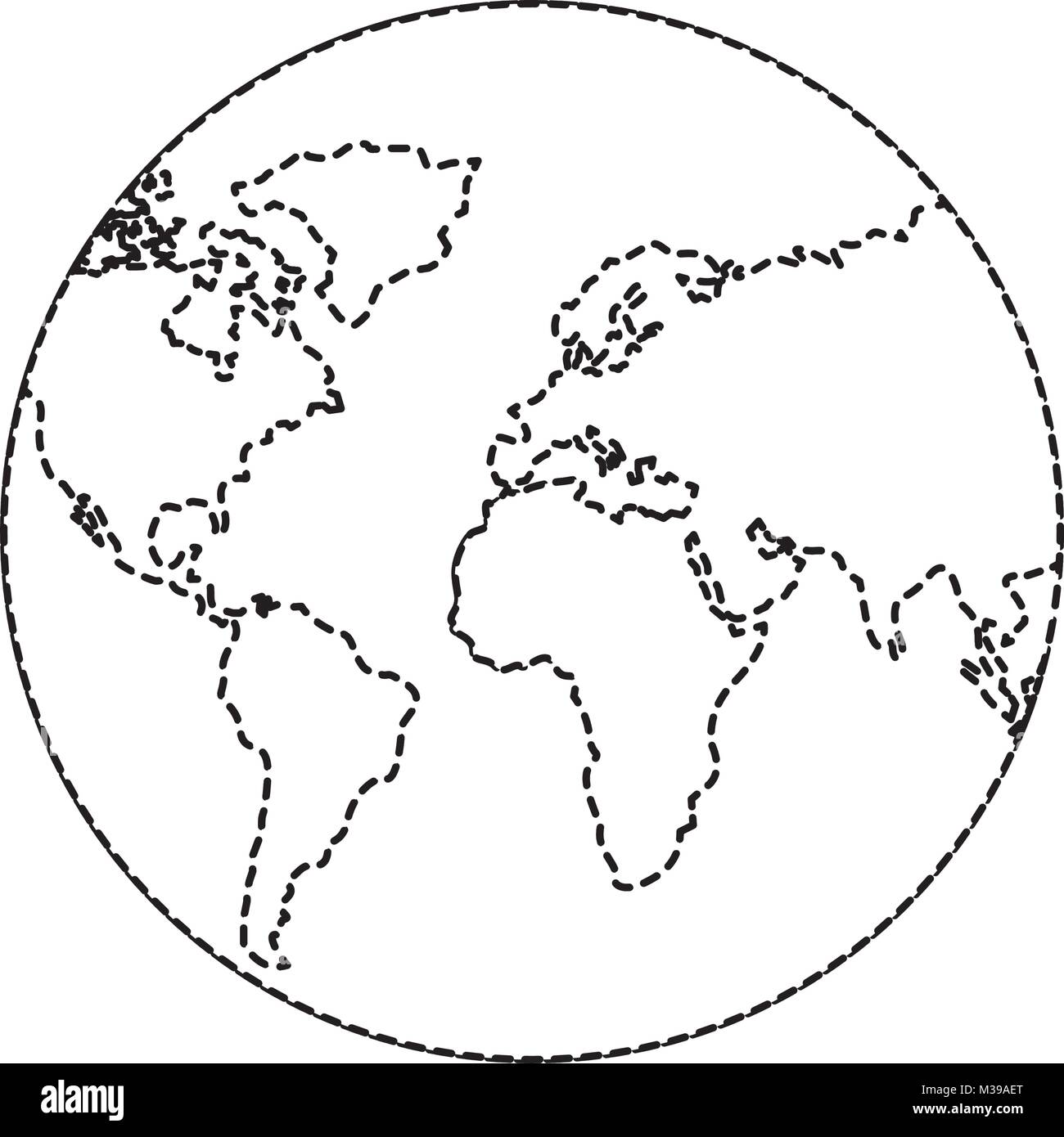 earth planet world globe map icon Stock Vector Image & Art - Alamy