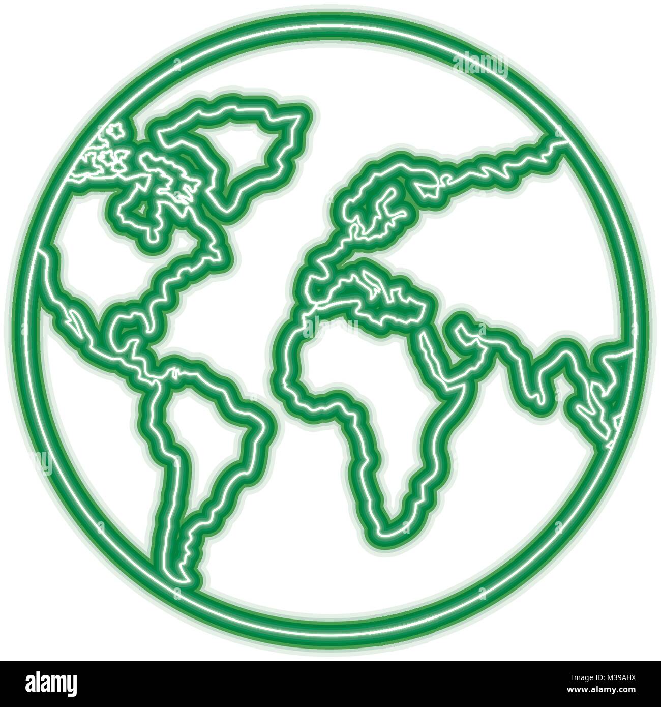 earth planet world globe map icon Stock Vector Image & Art - Alamy