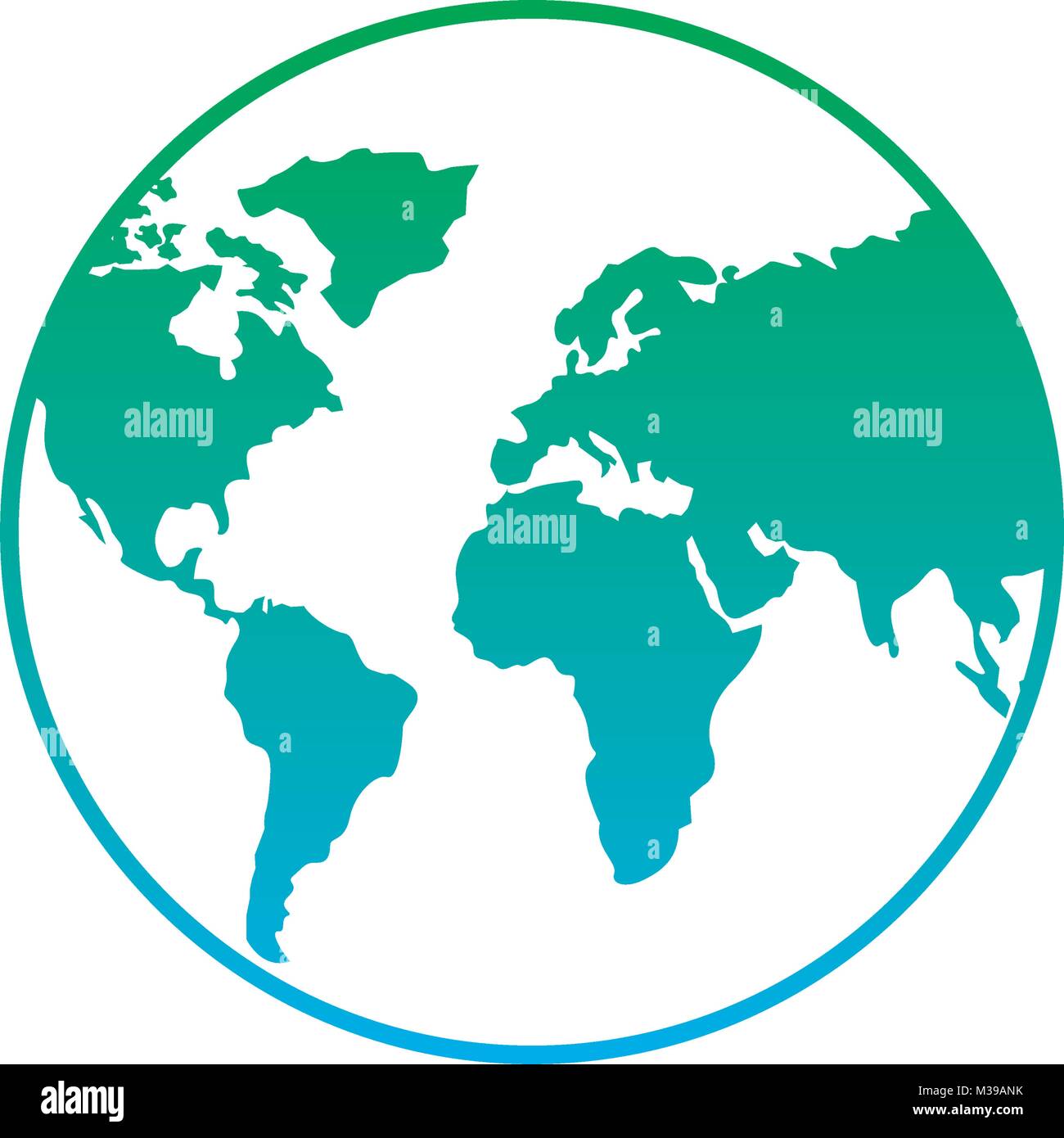 earth planet world globe map icon Stock Vector Image & Art - Alamy