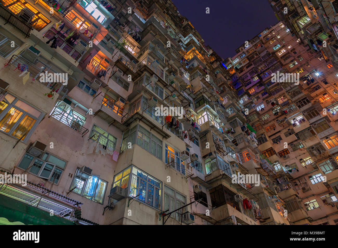 Yick Fat Apartments, Hong Kong Stock Photo