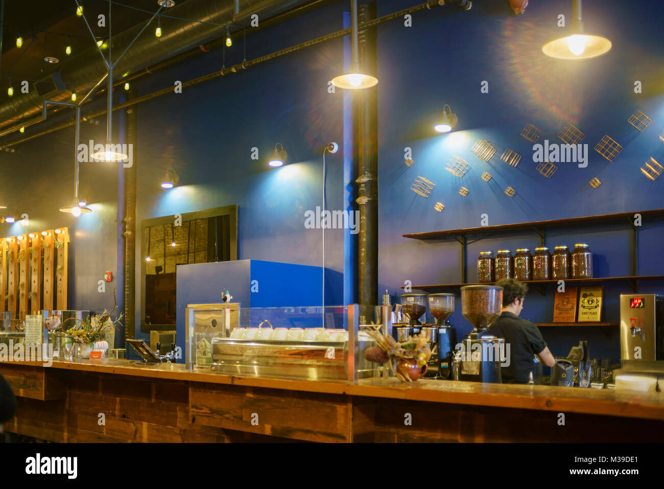 Pasadena, JAN 25: Interior view of the Intelligentsia Coffeebar on JAN ...
