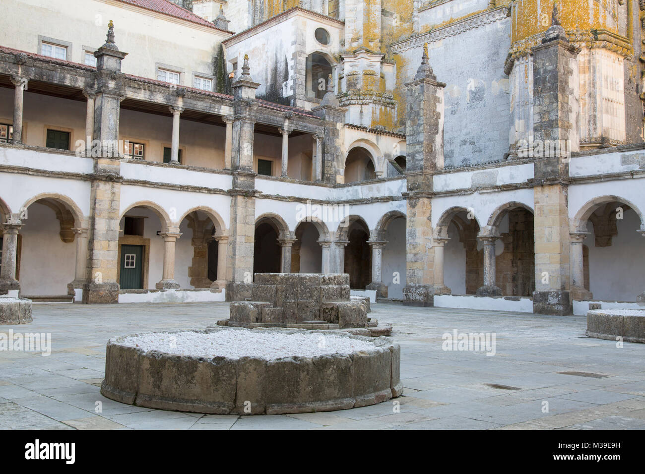 Patio, Convento de Cristo; Tomar; Portugal Stock Photo Alamy
