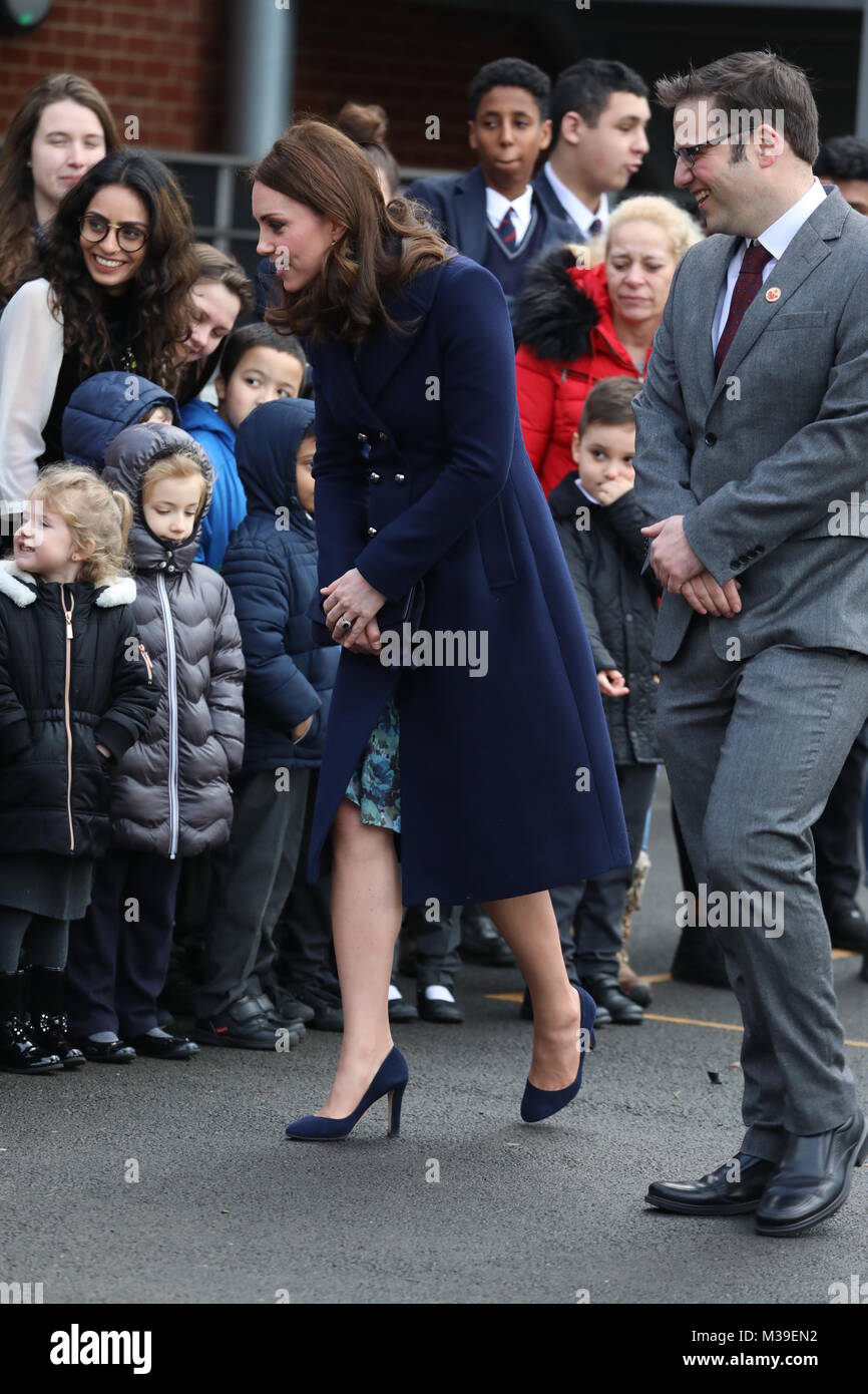 The Duchess of Cambridge visits the Reach Academy Feltham, a school(01)