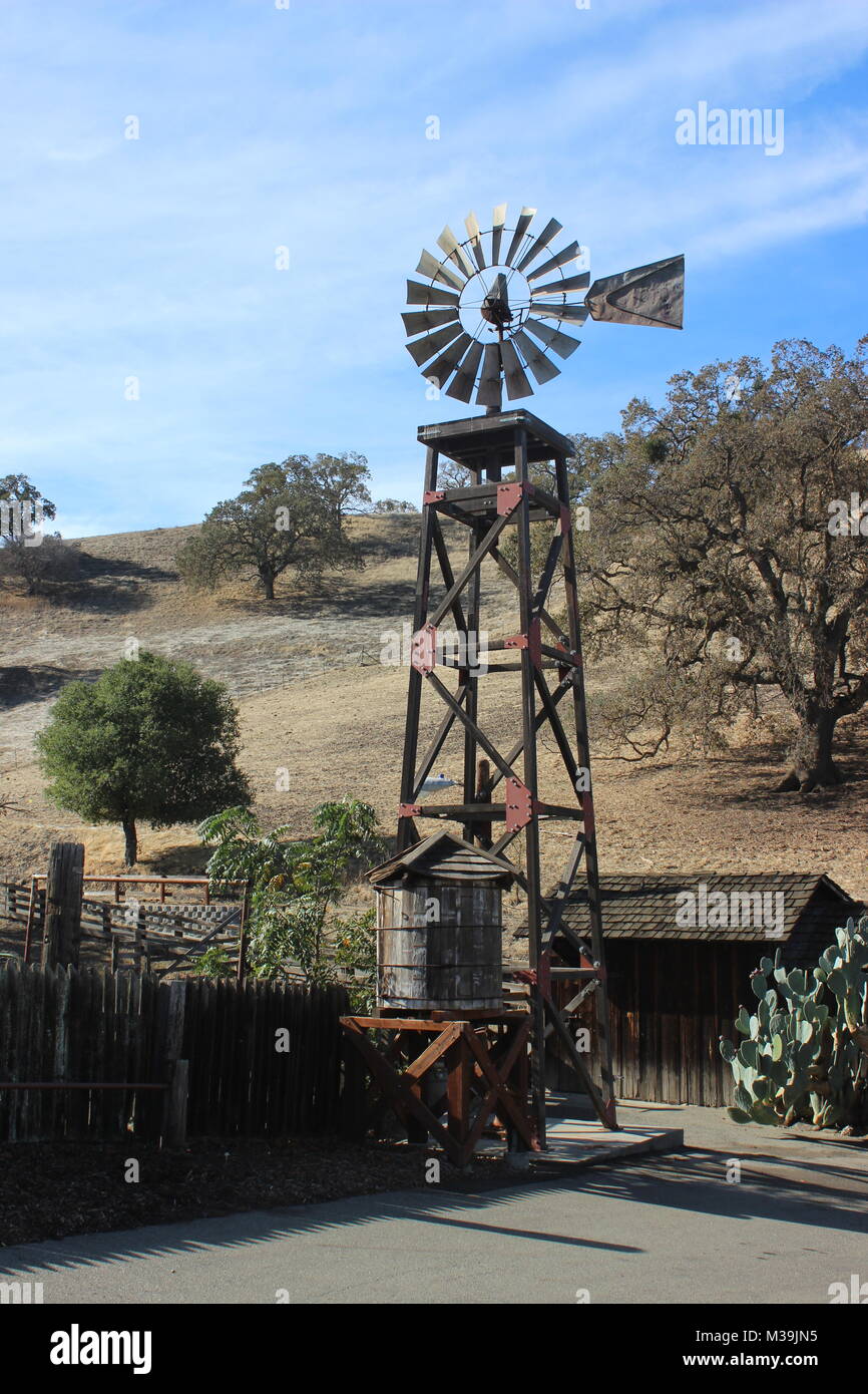 Windmill, Borges Ranch, Walnut Creek, California Stock Photo