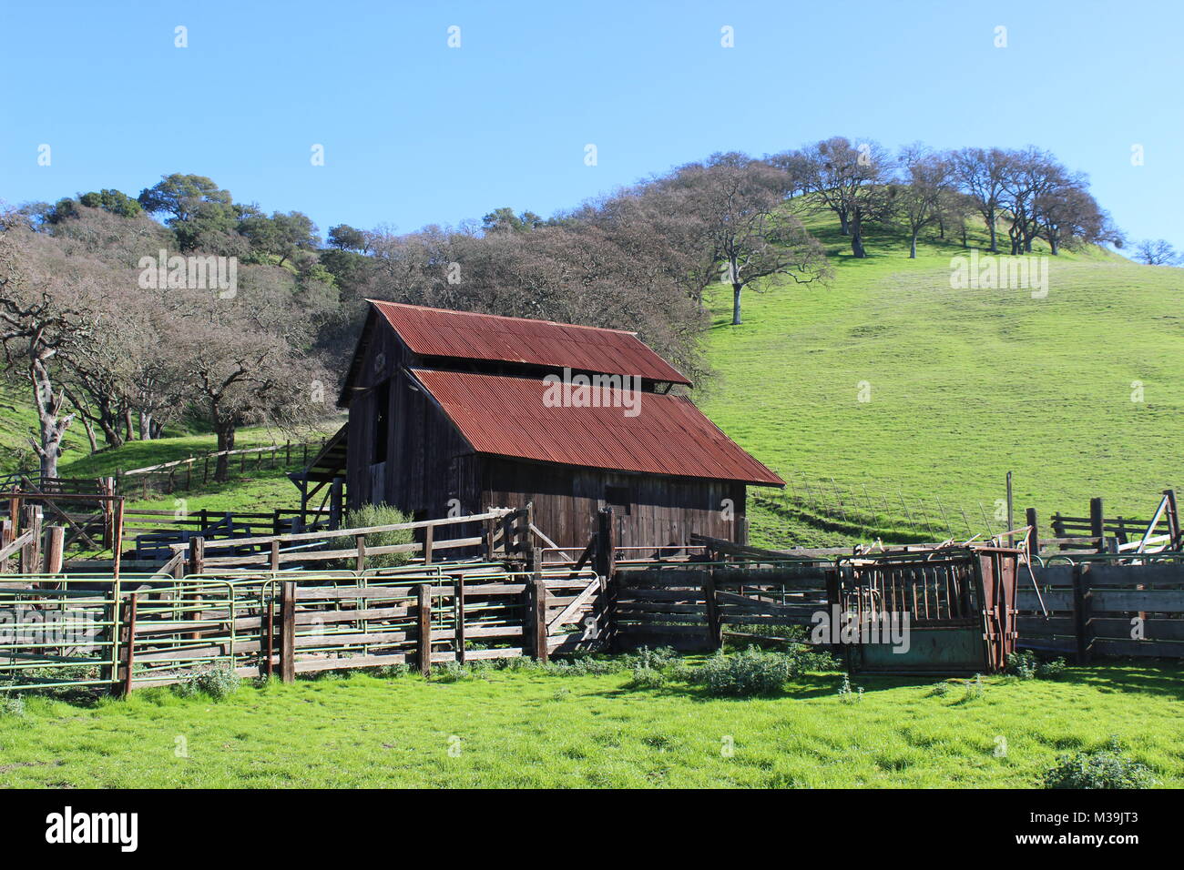 Horse Barn, Borges Ranch, Walnut Creek, California Stock Photo