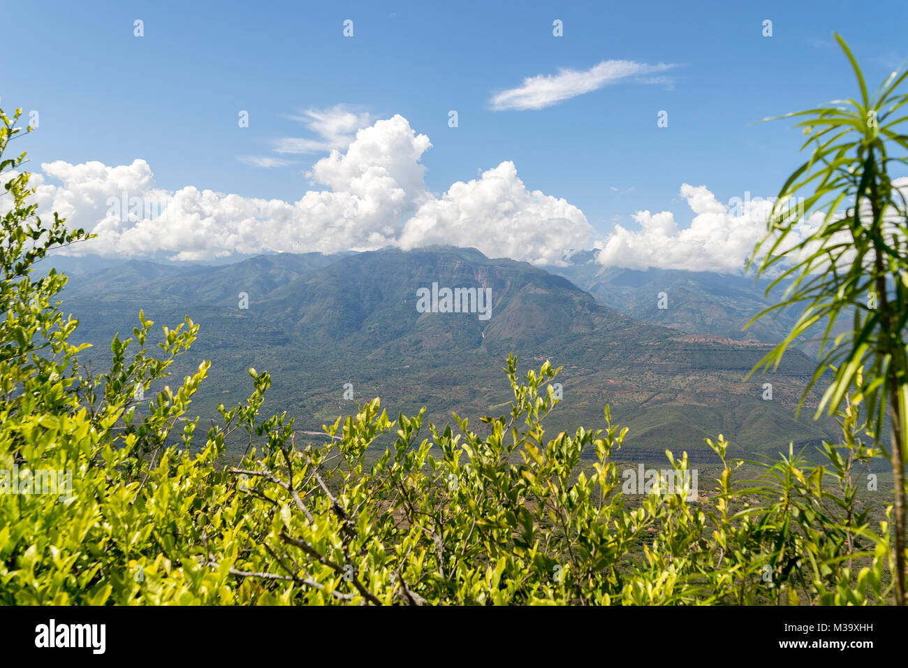 Natural Landscapes in Barichara - Colombia Stock Photo