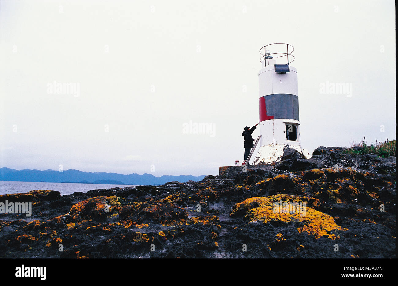 light house in repair Stock Photo Alamy