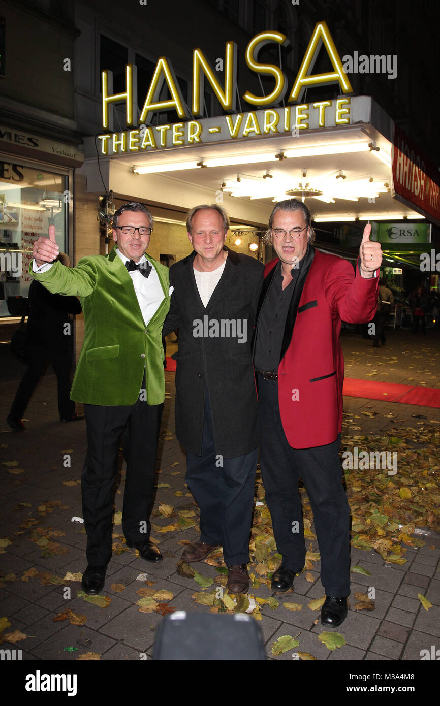 Thomas Collien, Ulrich Tukur, Ulrich Waller, Premiere Hansa Theater, Hamburg, 25.10.2012 Stock Photo