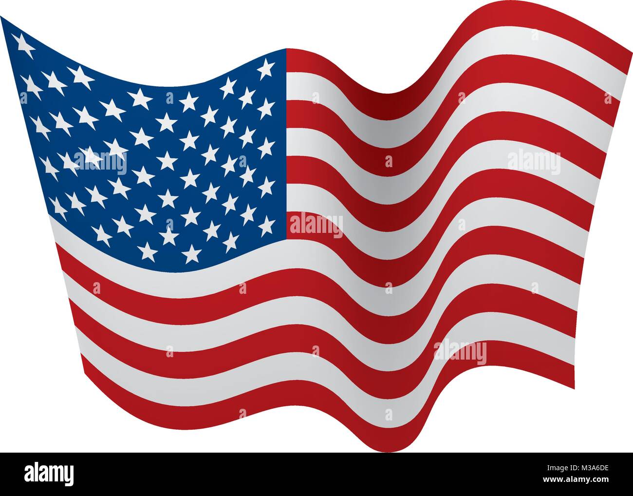 USA Flag isolated Stock Vector Image & Art - Alamy