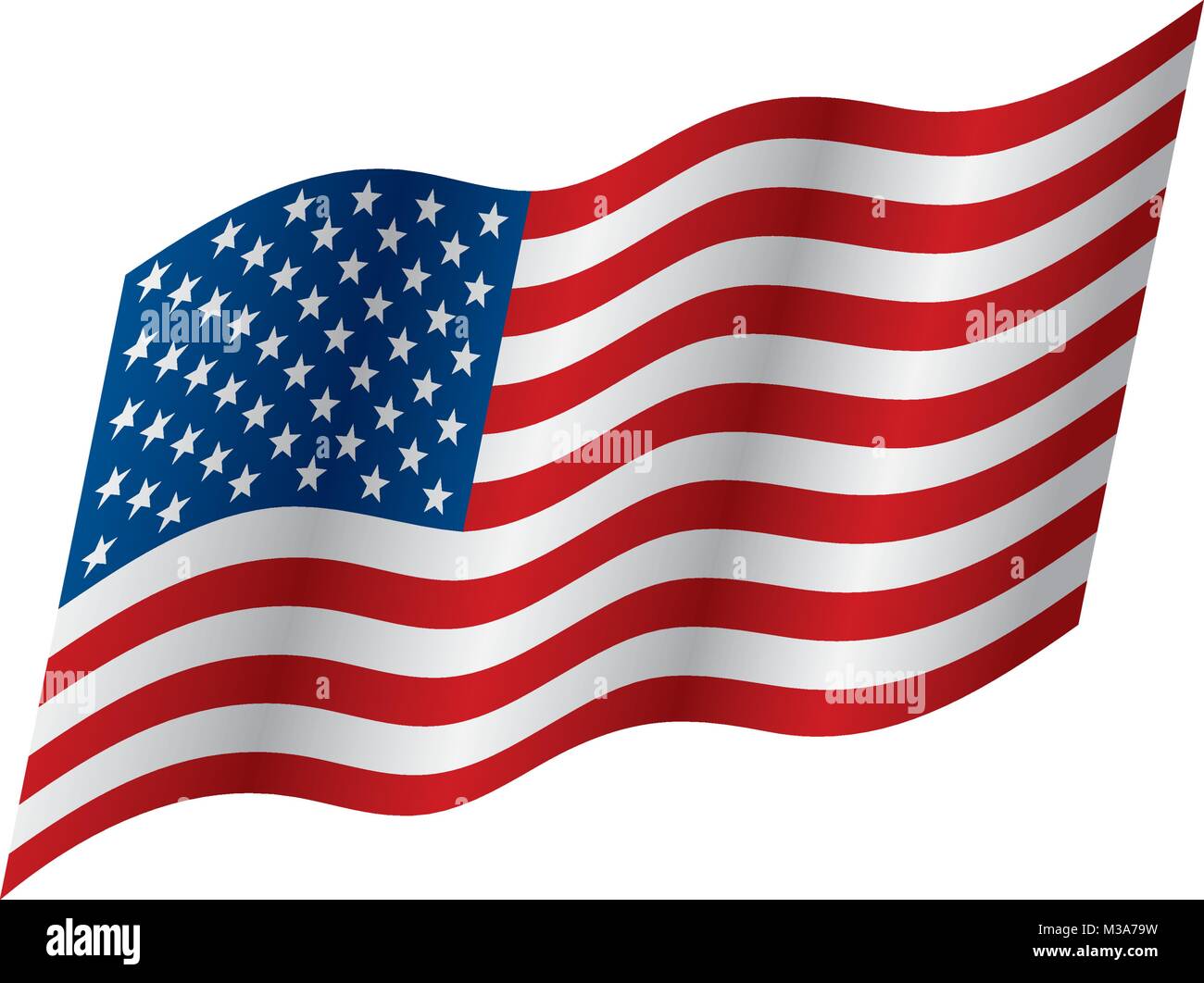 USA Flag isolated Stock Vector Image & Art - Alamy