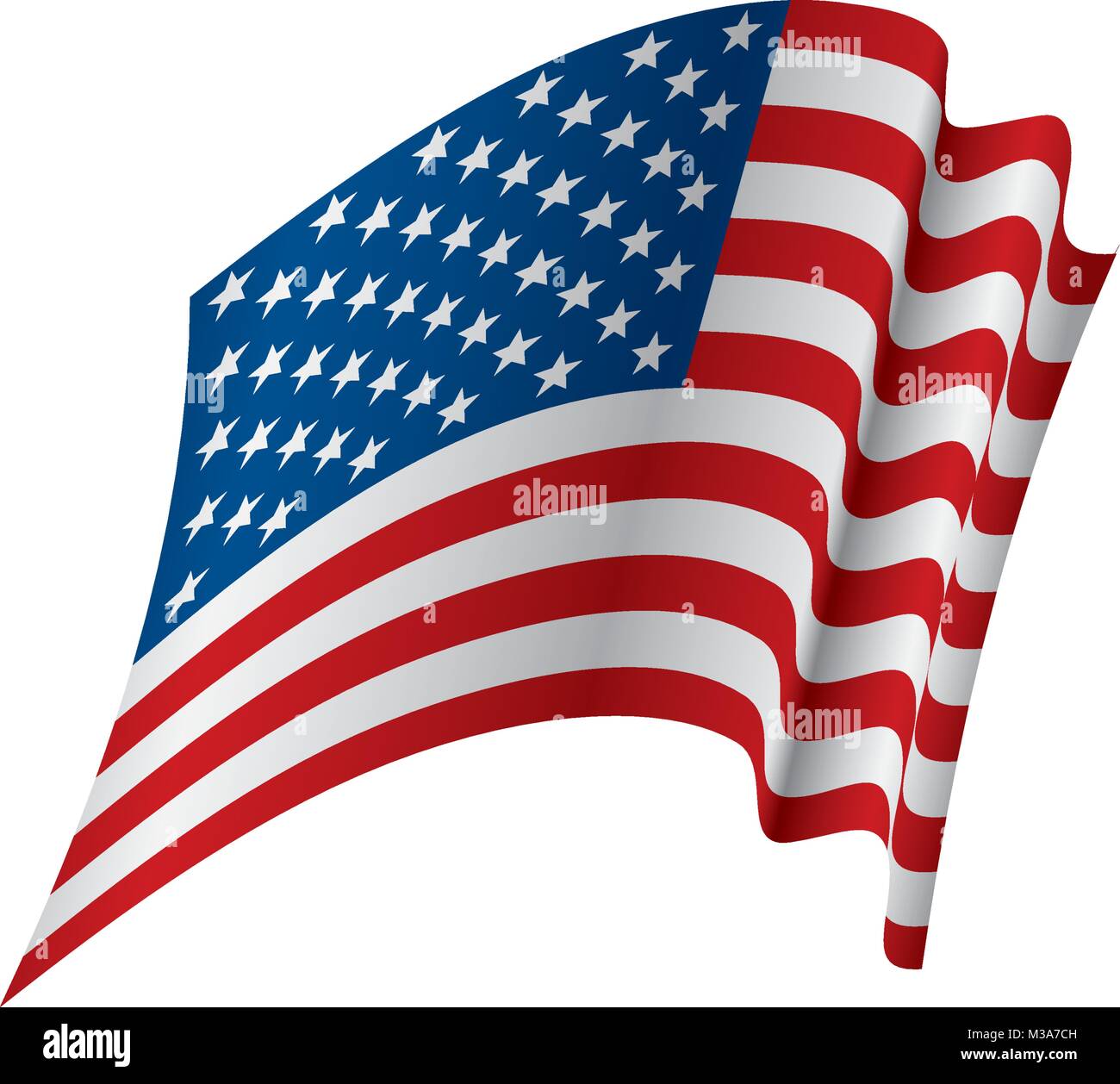 USA Flag isolated Stock Vector Image & Art - Alamy