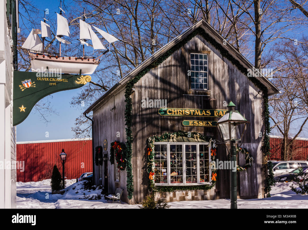 Shops Essex, Connecticut, USA Stock Photo Alamy