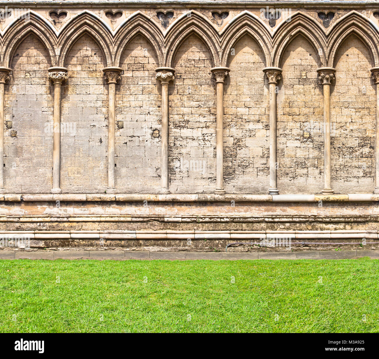 Arched wall of Ely Cathedral Stock Photo - Alamy