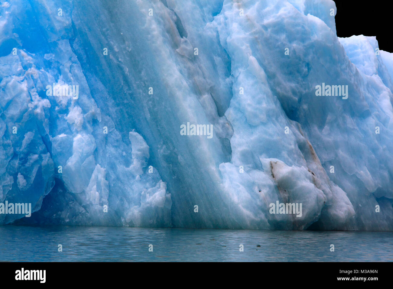 Photo of icebergs in LeConte Bay which have broken away from the LeConte Glacier, Stikine River, Alaska, USA Stock Photo
