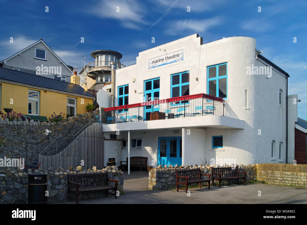 UK,Dorset,Lyme Regis,Marine Theatre Stock Photo Alamy