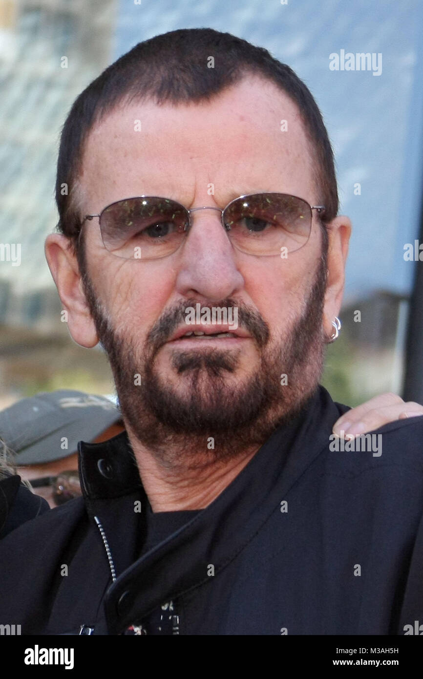 Fototermin des 71 Geburtstags von Ex-Beatle Ringo Starr bei dem neu eroeffneten Hard Rock Cafe direkt in den Hamburger Landungsbruecken, Hamburg, 07.07.2011, Ringo Starr Stock Photo