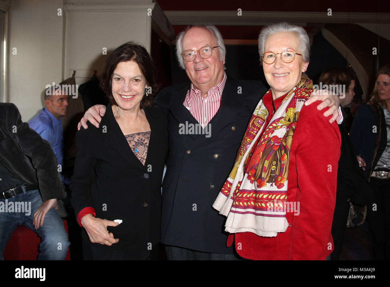 Angela Winkler, Claus G. Budelmann & Annegret, Neujahrsempfang St. Pauli Theater & Preisverleihung Ulrich Wildgruber Preis, Hamburg, 13.01.2013 Stock Photo