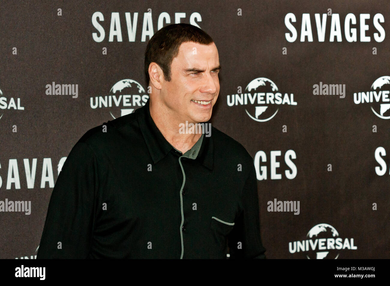 John Travolta (US-Schauspieler) beim Photo Call zum Kinostart von -Savages- im Berliner Hotel Adlon, kleiner Wintergarten. Stock Photo