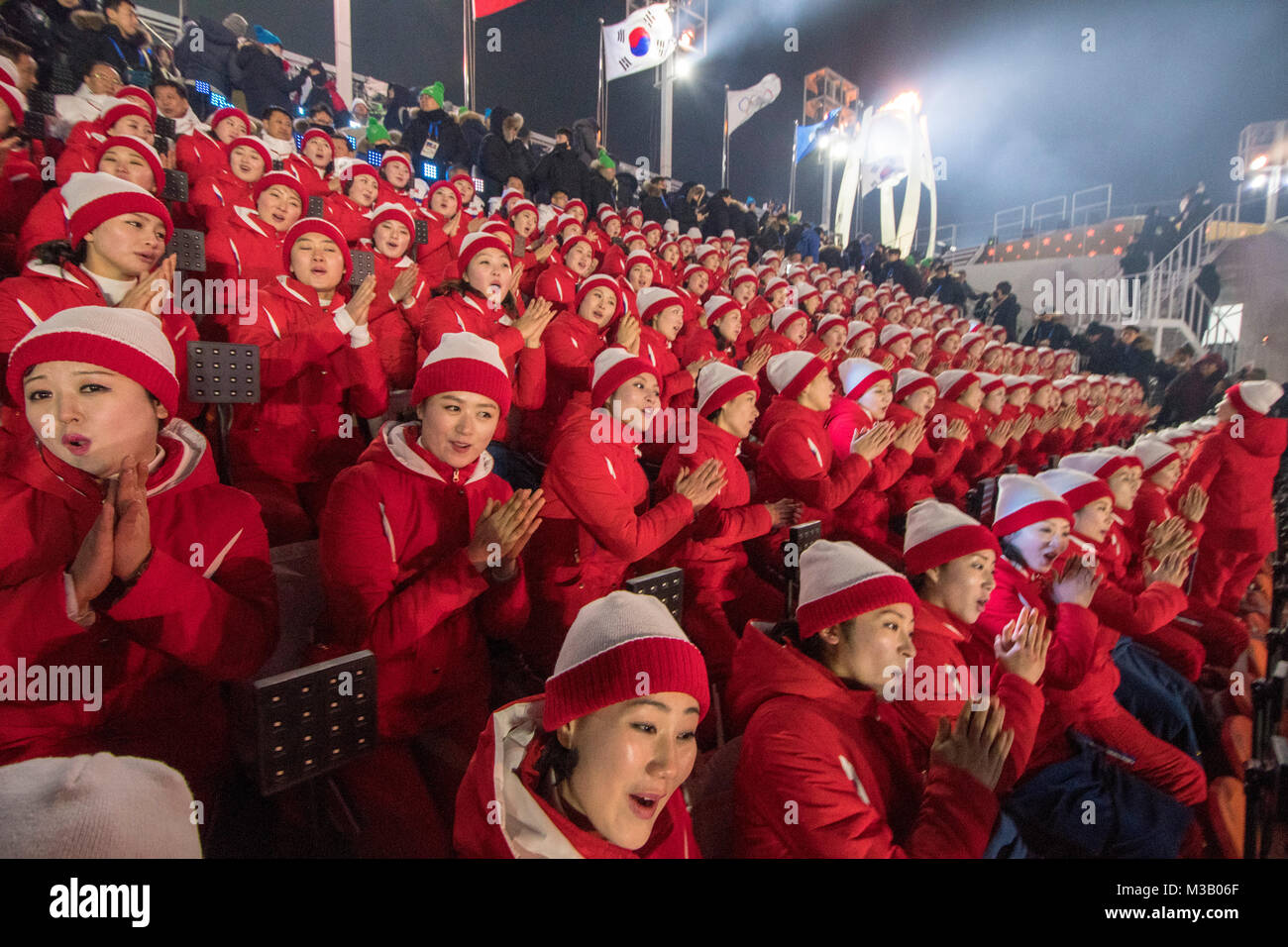 Pyeongchang olympic opening north korea hi-res stock photography and ...