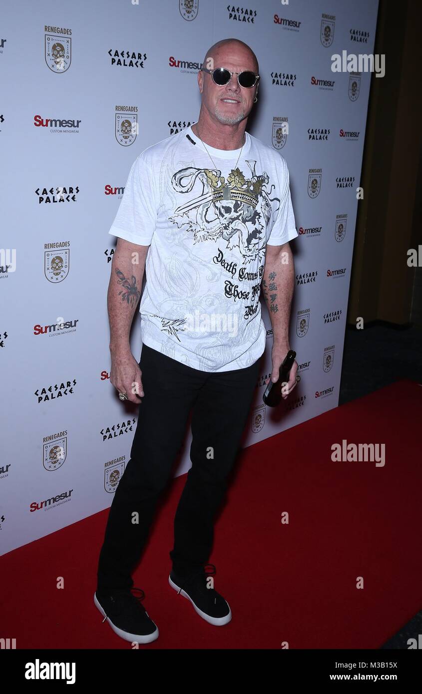 Las Vegas, NV, USA. 9th Feb, 2018. Jim McMahon at arrivals for RENEGADES Opening Night, Cleopatra's Barge at Caesars Palace, Las Vegas, NV February 9, 2018. Credit: MORA/Everett Collection/Alamy Live News Stock Photo