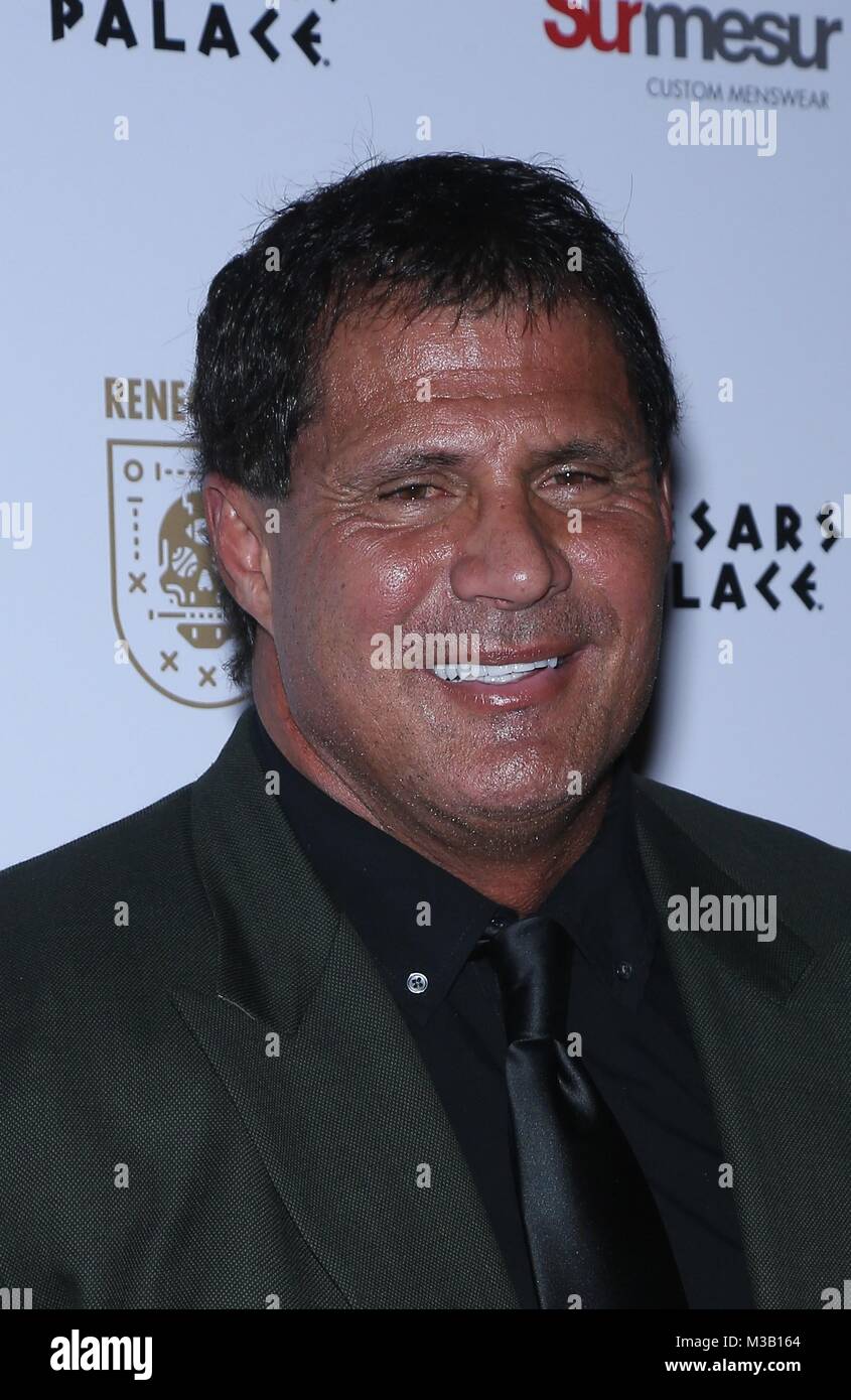 Las Vegas, NV, USA. 9th Feb, 2018. Jose Canseco at arrivals for RENEGADES Opening Night, Cleopatra's Barge at Caesars Palace, Las Vegas, NV February 9, 2018. Credit: MORA/Everett Collection/Alamy Live News Stock Photo
