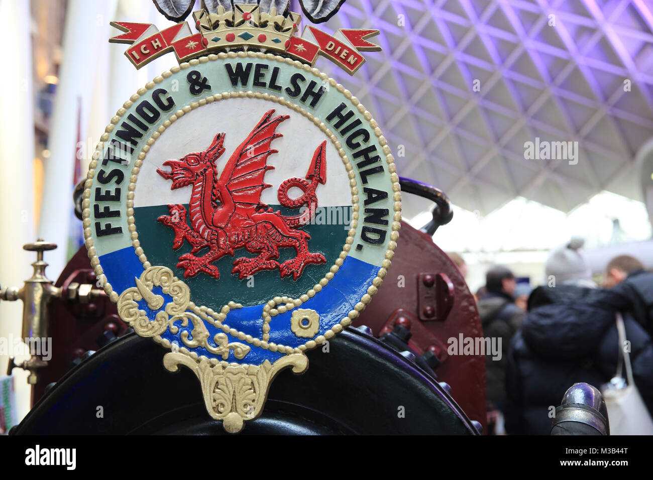 London, UK. 10th Feb, 2018. Steam engines on the Kings Cross passenger concourse in London, on Feb 10th 2018 Credit: Monica Wells/Alamy Live News Stock Photo