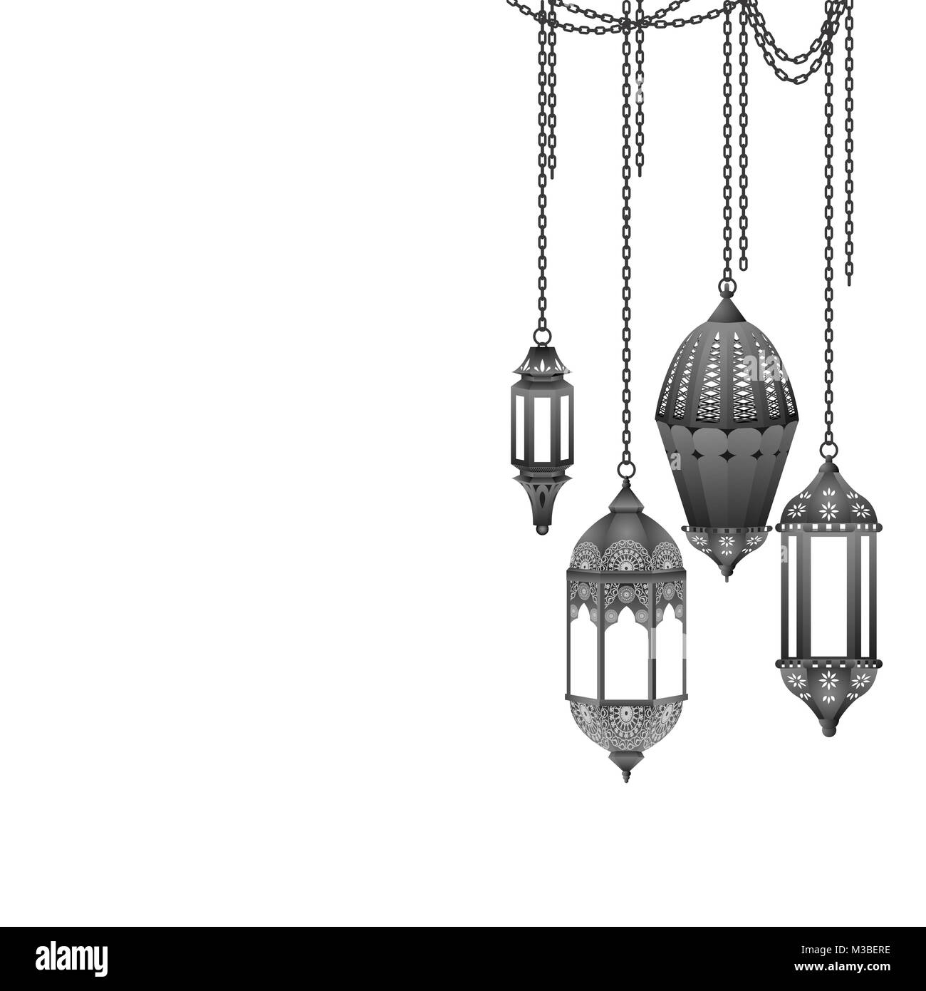 Arabic Lantern Black and White Stock Photos & Images - Alamy