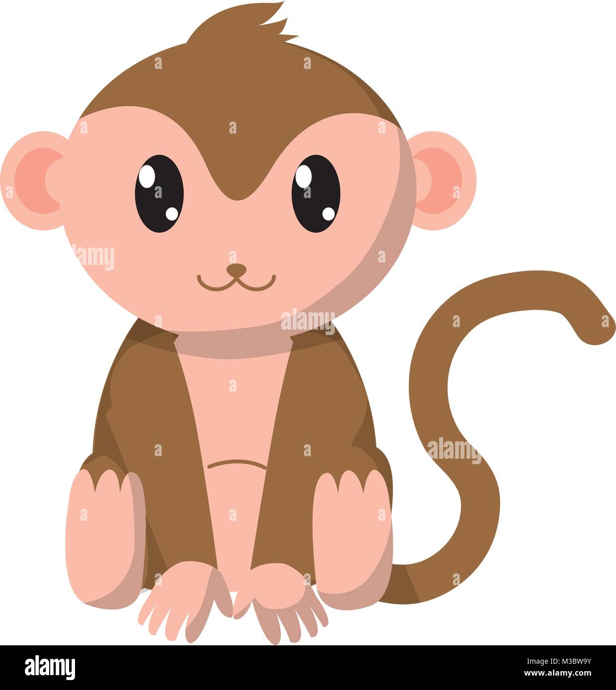 colorful monkey cute wild animal character Stock Vector Image & Art - Alamy