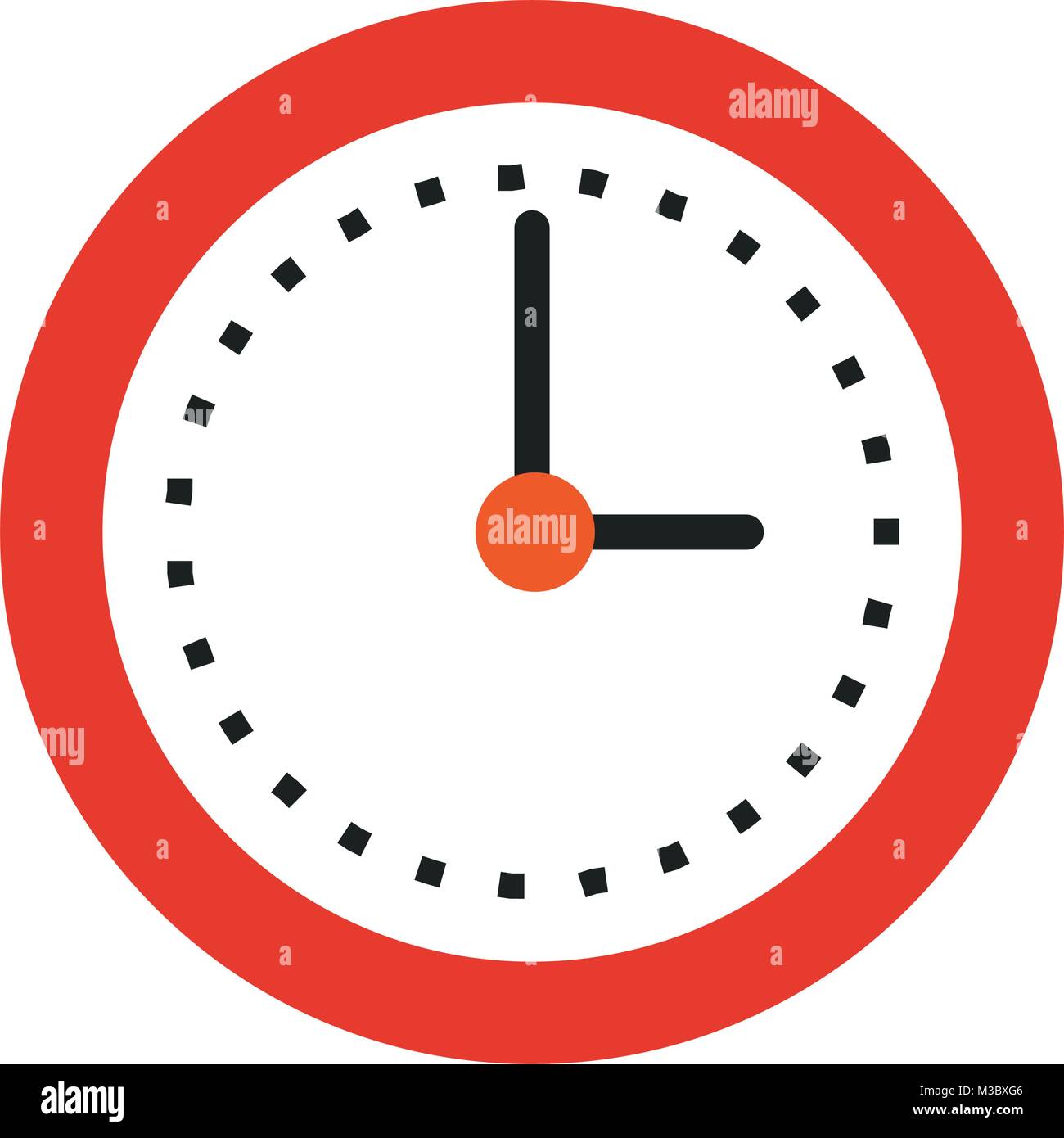 Wall clock isolated Stock Vector Image & Art - Alamy