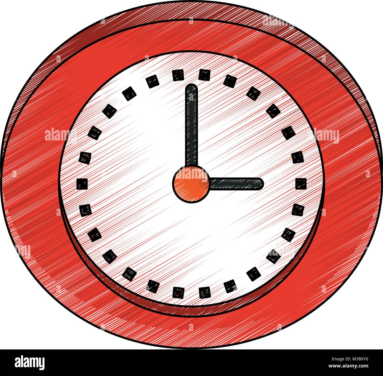 Wall clock isolated Stock Vector Image & Art - Alamy