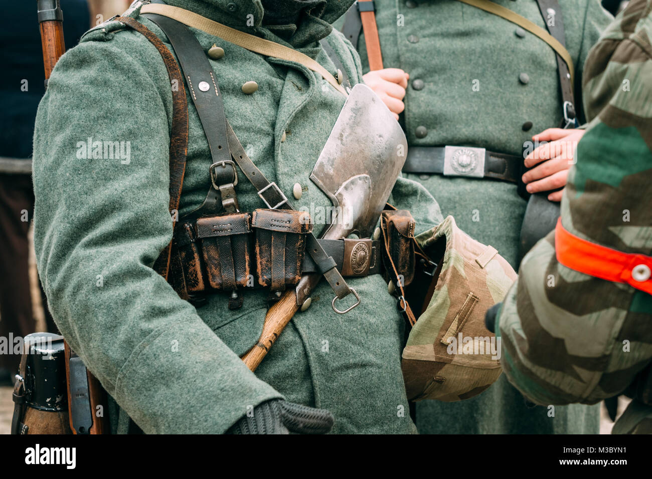 The actor in the form of a German soldier during the Second World War ...