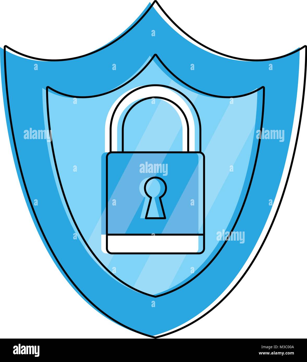 Shield security symbol Stock Vector Image & Art Alamy