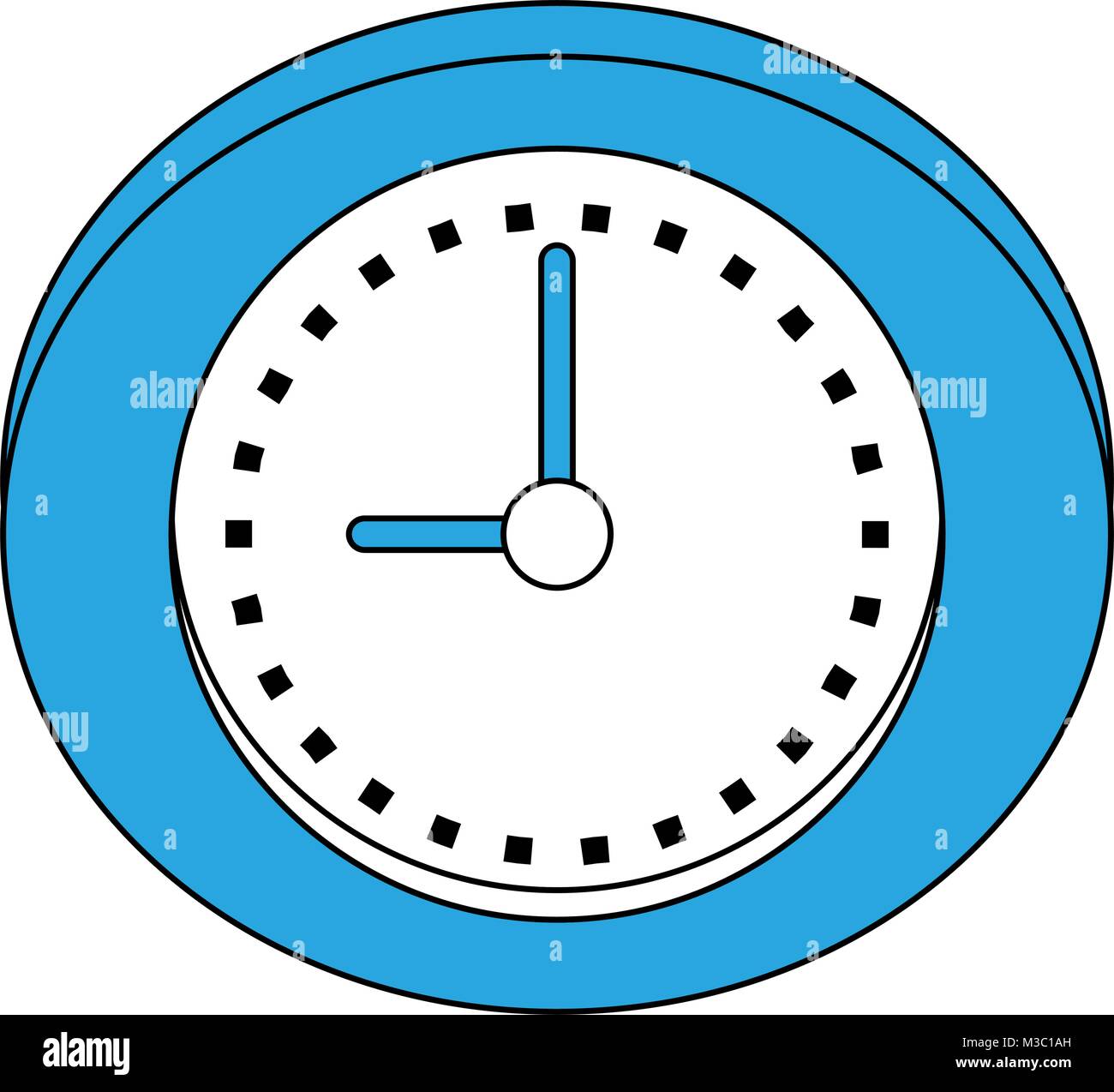 Wall clock isolated Stock Vector Image & Art - Alamy