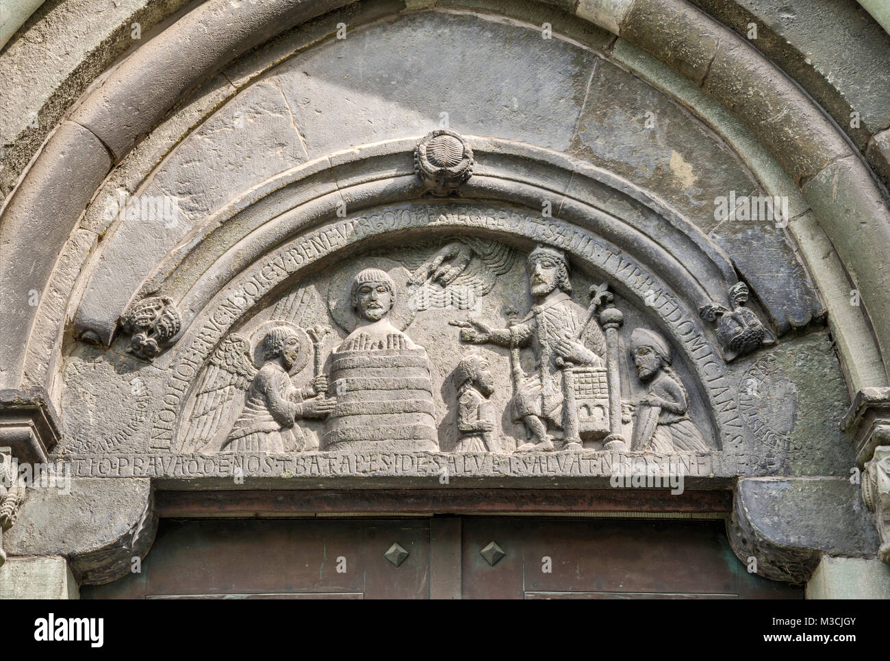 Portal at Petrikirche (St Peter Church) in Soest, Ostwestfalen Region, North Rhine-Westphalia, Germany Stock Photo