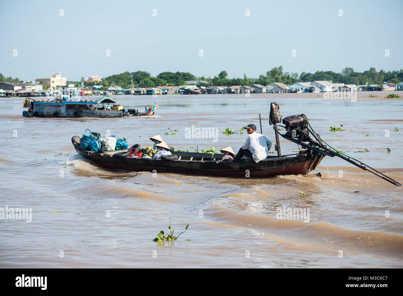 Boats on the Mekong, Vietnam Stock Photo - Alamy