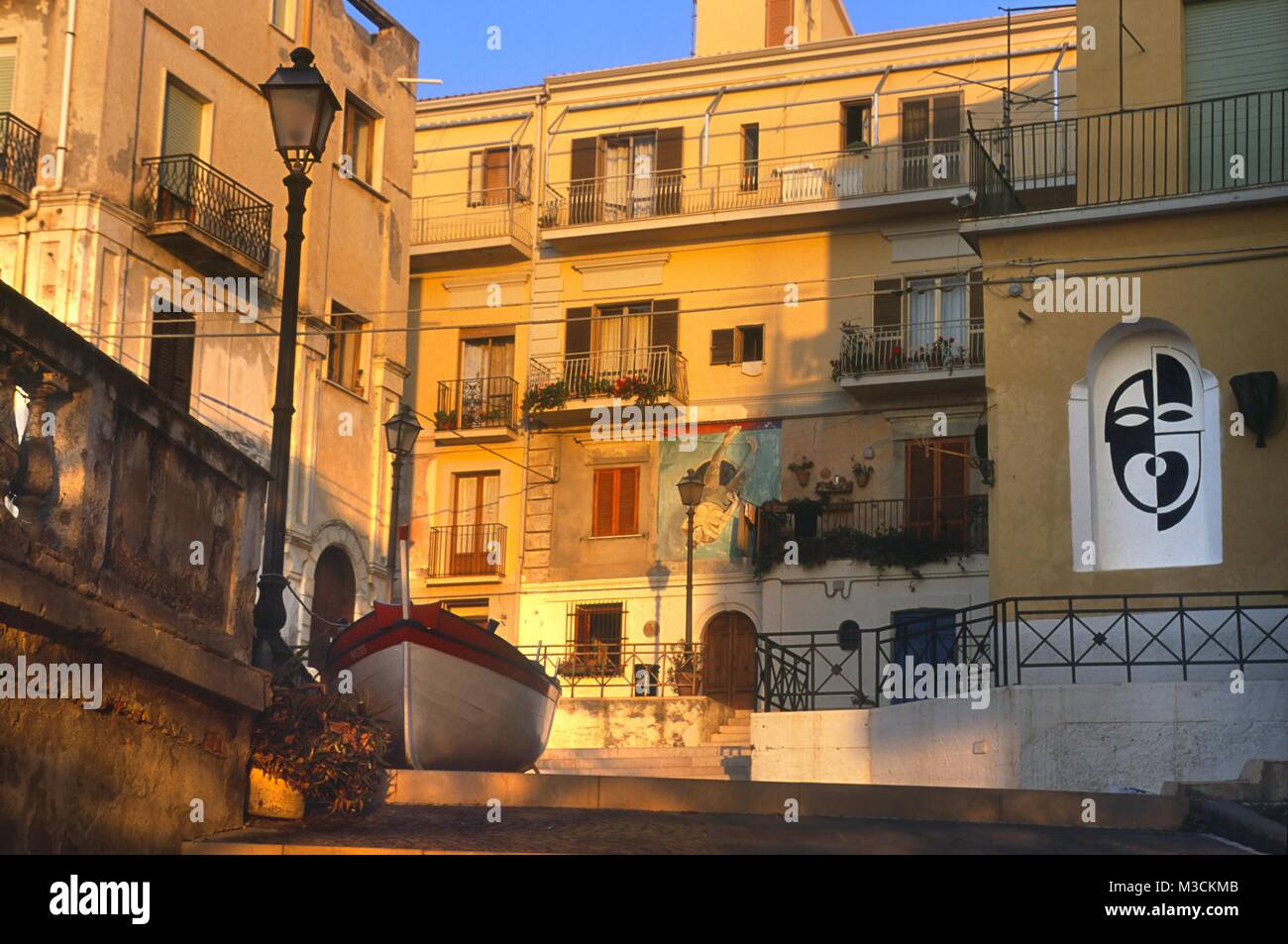 Calabria (Italy), the Cedar Coast, historical  center of Diamante with wall paintings Stock Photo