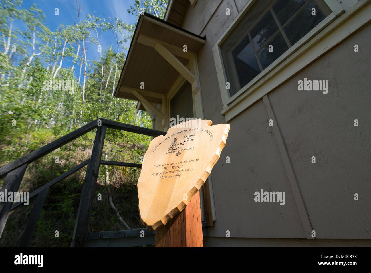 Wooden Arrowhead Plaque At The Public Use Cabin At Coal Creek Camp