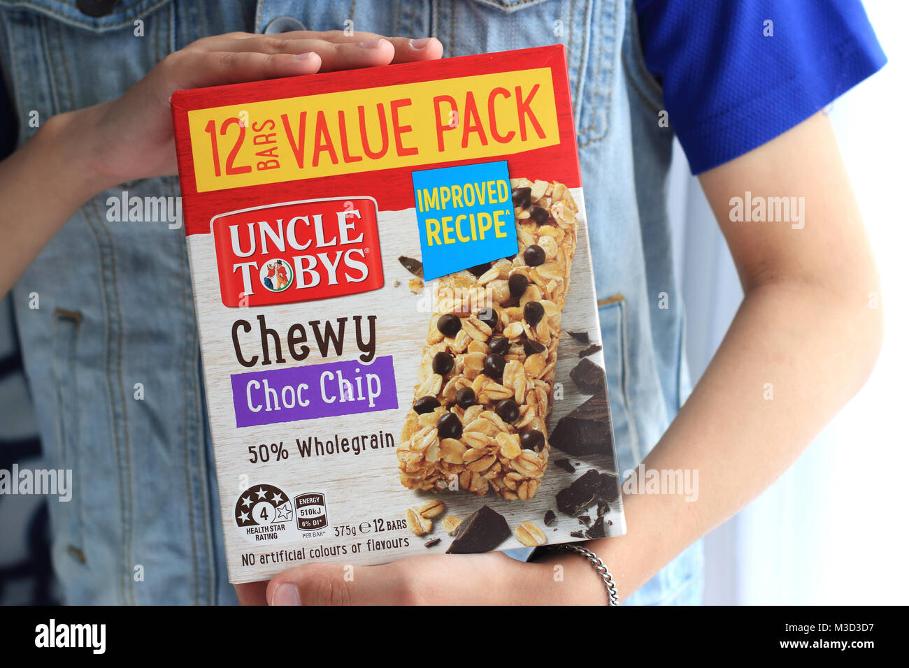 Uncle Toby's Chewy Choc Chip Stock Photo