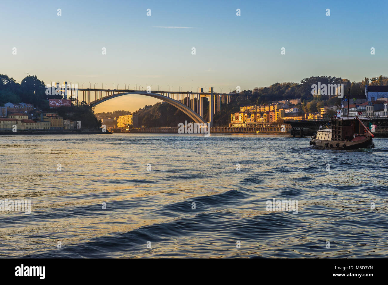 Arrabida Bridge over Douro River between Porto and Vila Nova de Gaia in  Norte region of Portugal Stock Photo - Alamy