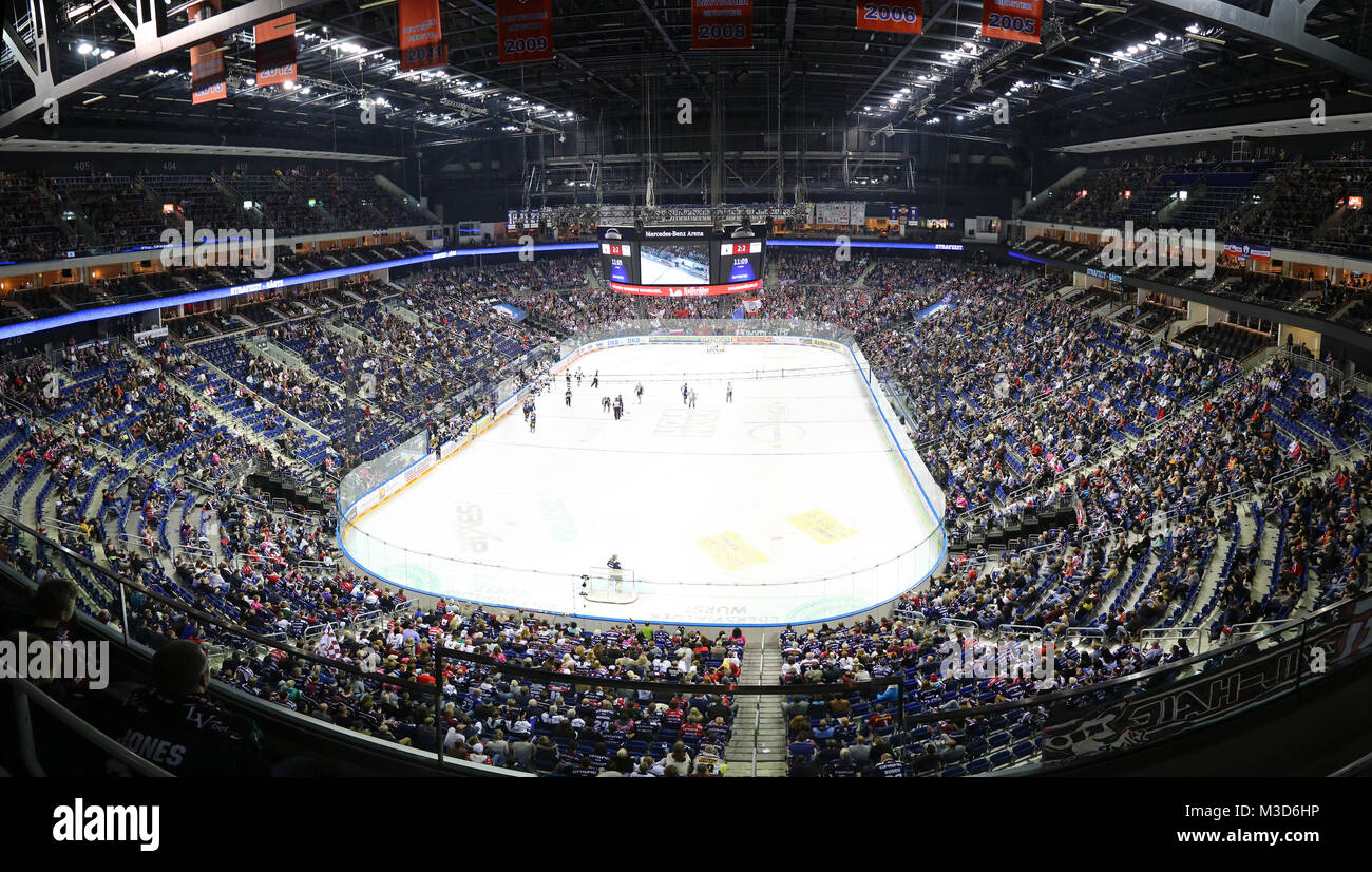 Panoramic view of MercedesBenz Arena in Berlin during Deutsche