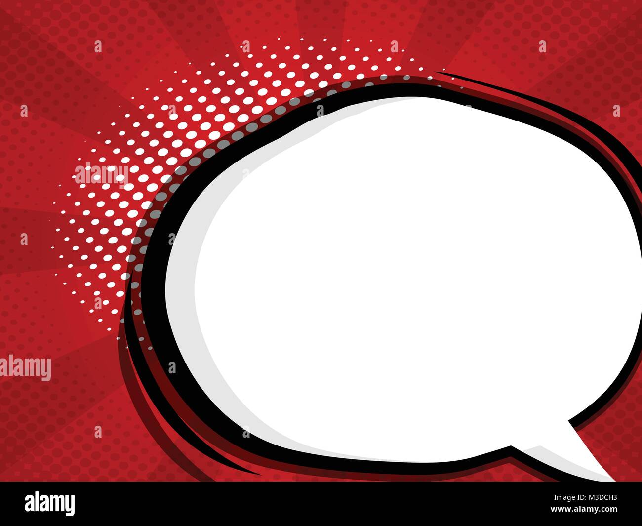 illustration of blank speech bubble comic book, pop art vector ...