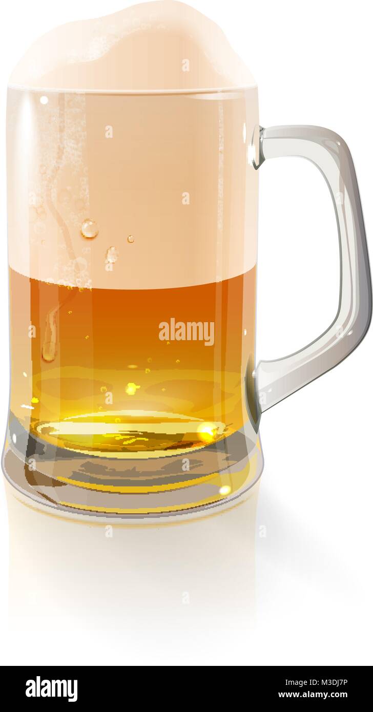 beer mug on a white background Stock Vector Image & Art - Alamy