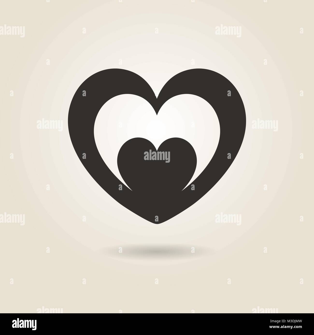 Heart icon image Stock Vector Images - Alamy
