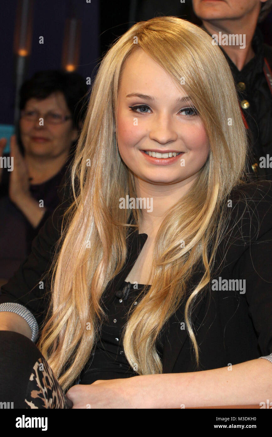 NDR Talkshow, Hamburg, 12.03.2011, Kim Petras (Saengerin) Stock Photo