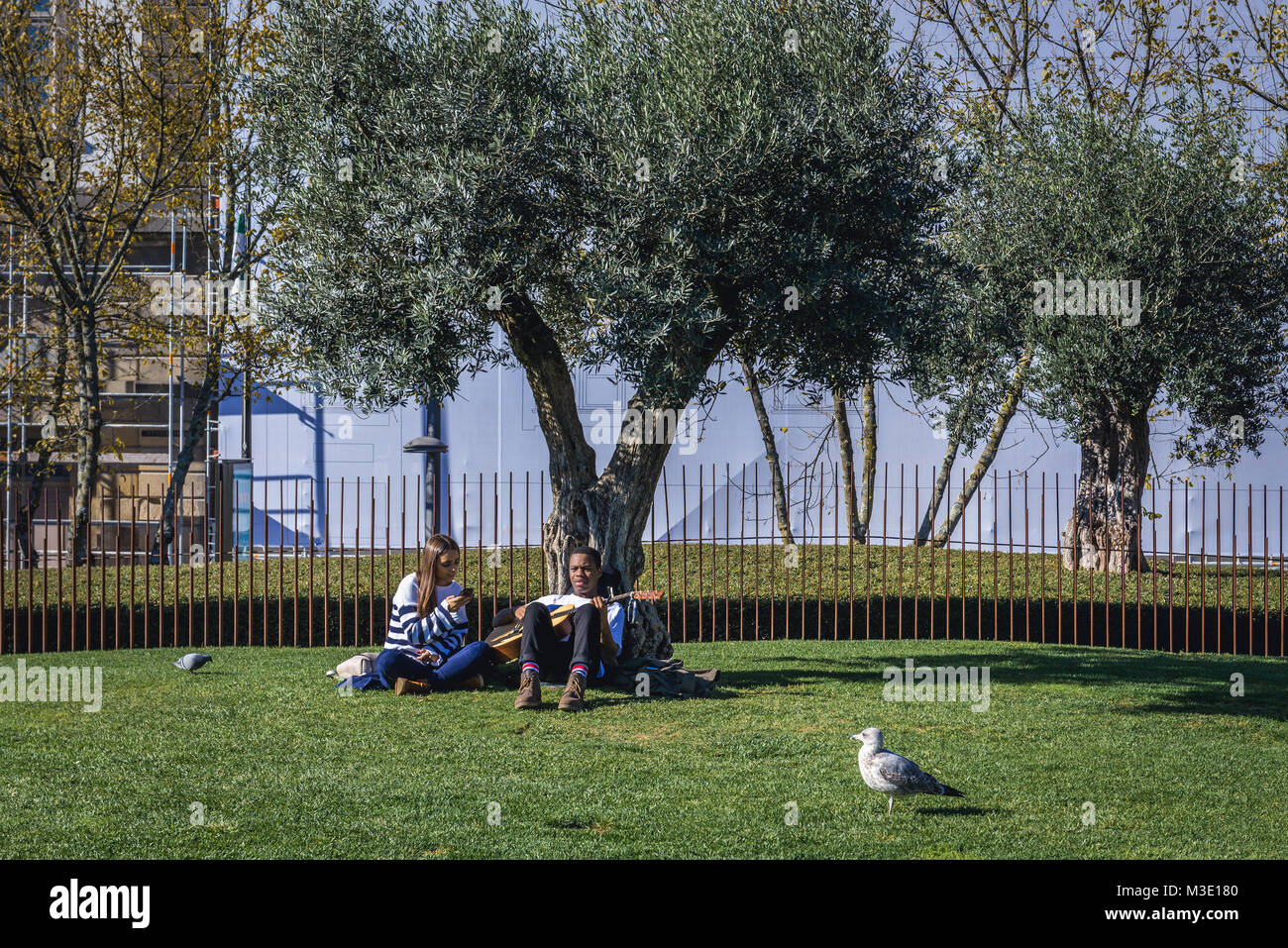 Green roof of commercial space of Praca de Lisboa (Lisbon Square) in